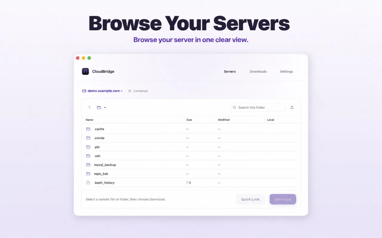 CloudBridge screenshot 1