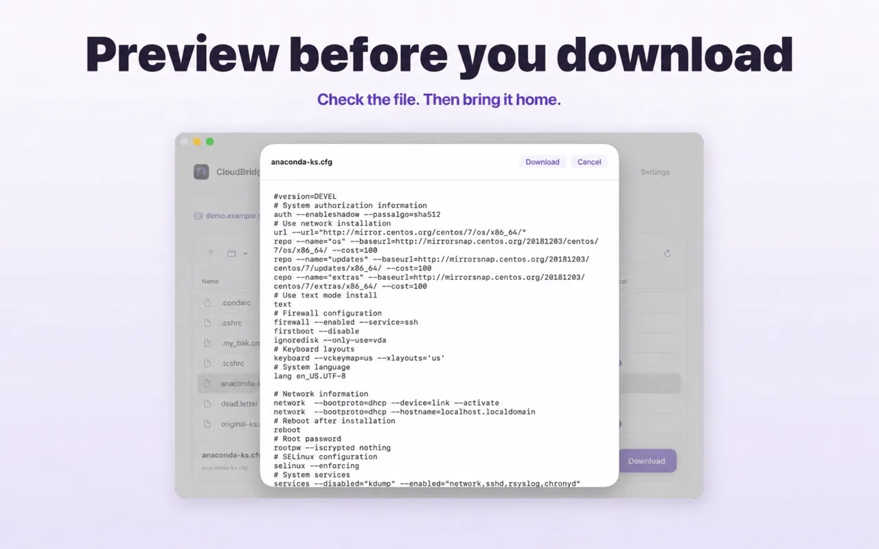 CloudBridge screenshot 2