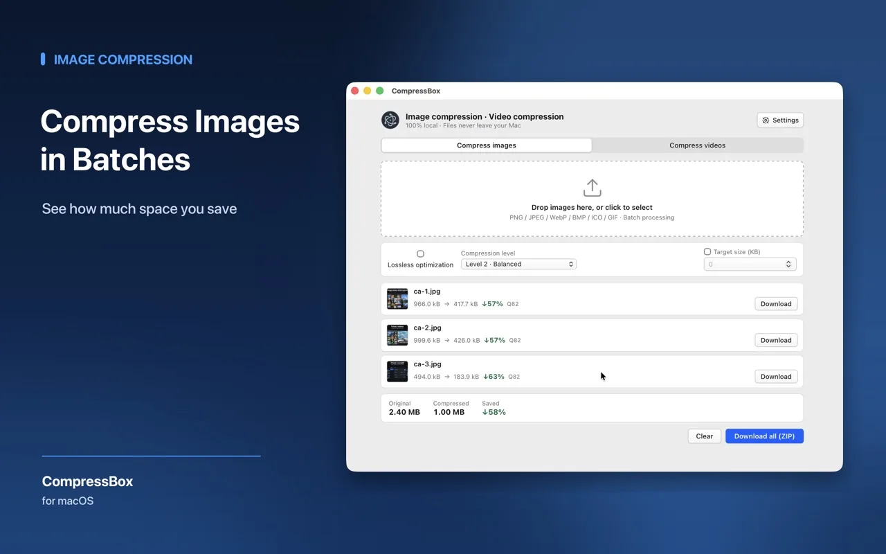 CompressBox screenshot 1