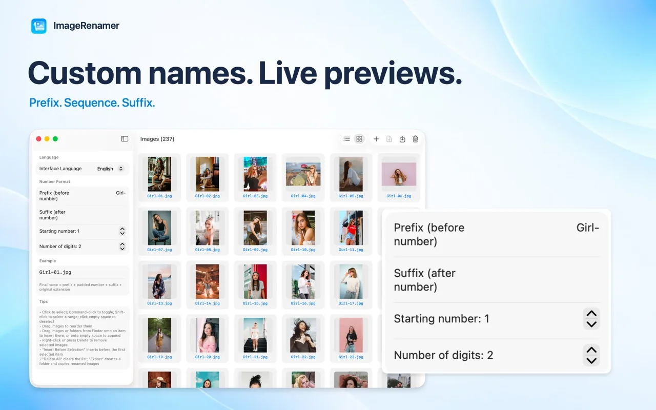 ImageRenamer screenshot 2